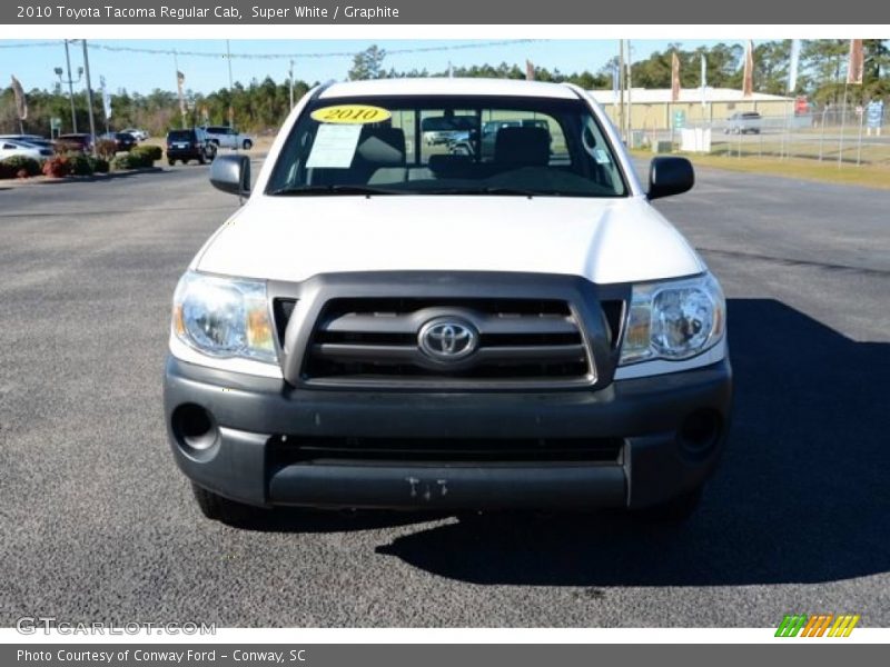 Super White / Graphite 2010 Toyota Tacoma Regular Cab