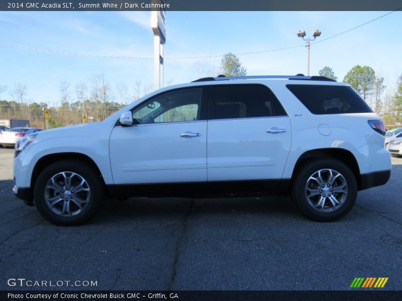 Summit White / Dark Cashmere 2014 GMC Acadia SLT