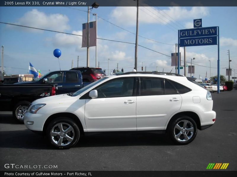 Crystal White / Light Gray 2005 Lexus RX 330