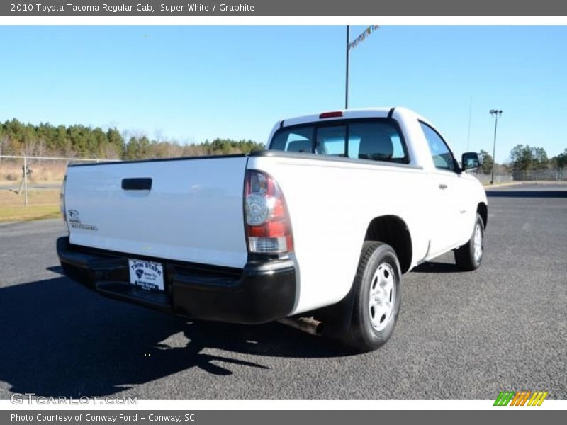 Super White / Graphite 2010 Toyota Tacoma Regular Cab