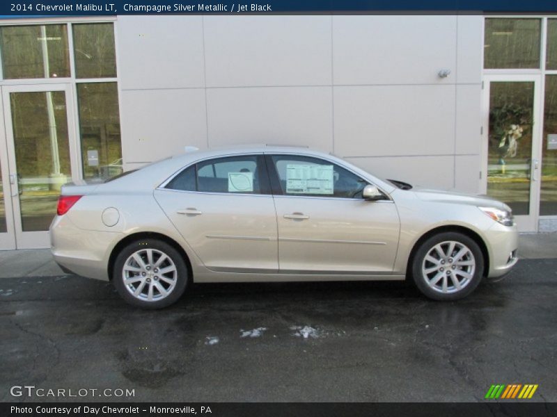 Champagne Silver Metallic / Jet Black 2014 Chevrolet Malibu LT