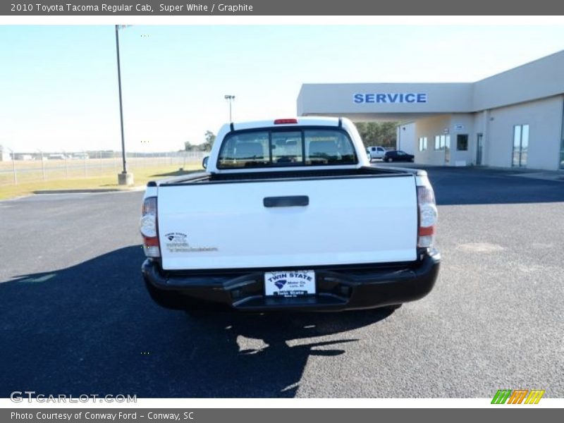 Super White / Graphite 2010 Toyota Tacoma Regular Cab