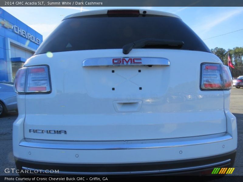 Summit White / Dark Cashmere 2014 GMC Acadia SLT