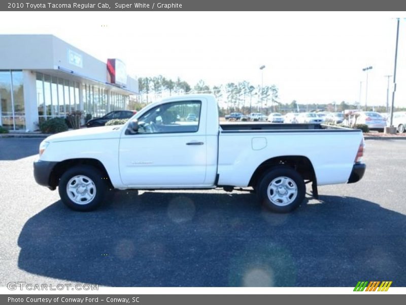 Super White / Graphite 2010 Toyota Tacoma Regular Cab