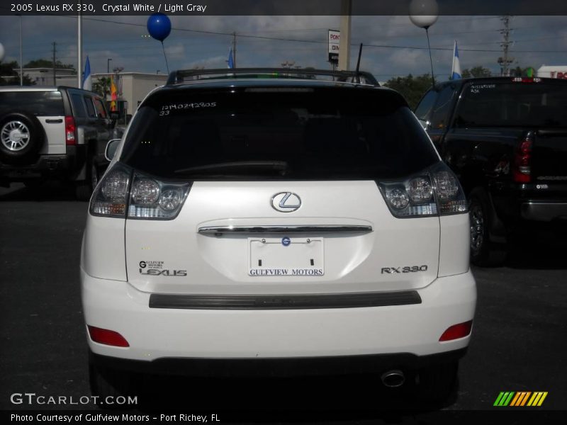 Crystal White / Light Gray 2005 Lexus RX 330