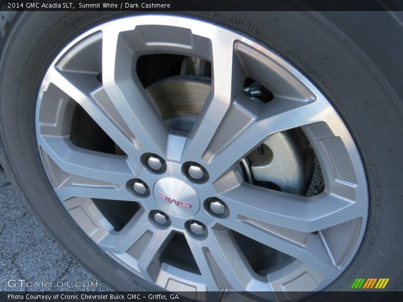 Summit White / Dark Cashmere 2014 GMC Acadia SLT