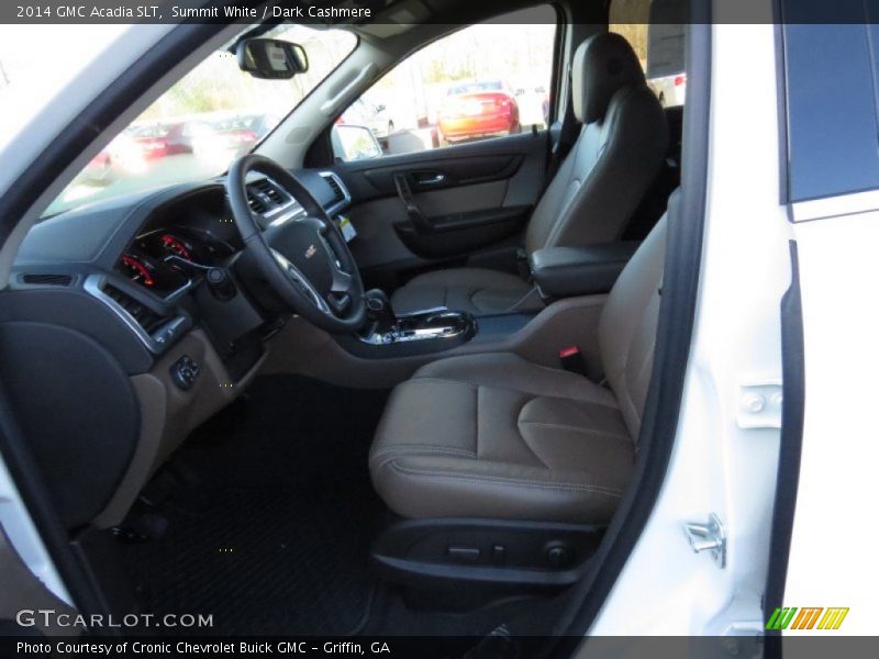 Summit White / Dark Cashmere 2014 GMC Acadia SLT
