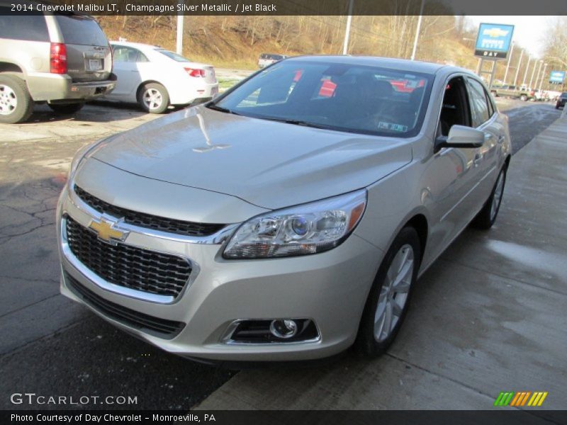 Champagne Silver Metallic / Jet Black 2014 Chevrolet Malibu LT