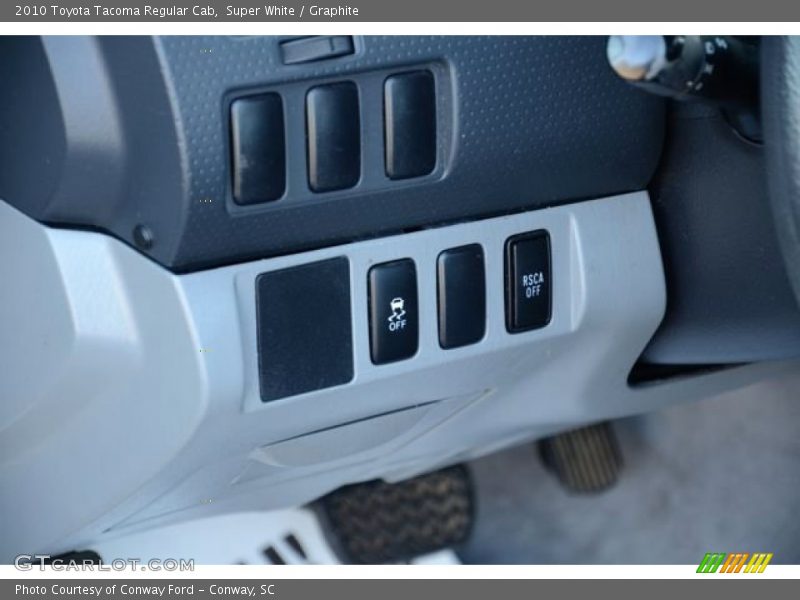 Super White / Graphite 2010 Toyota Tacoma Regular Cab