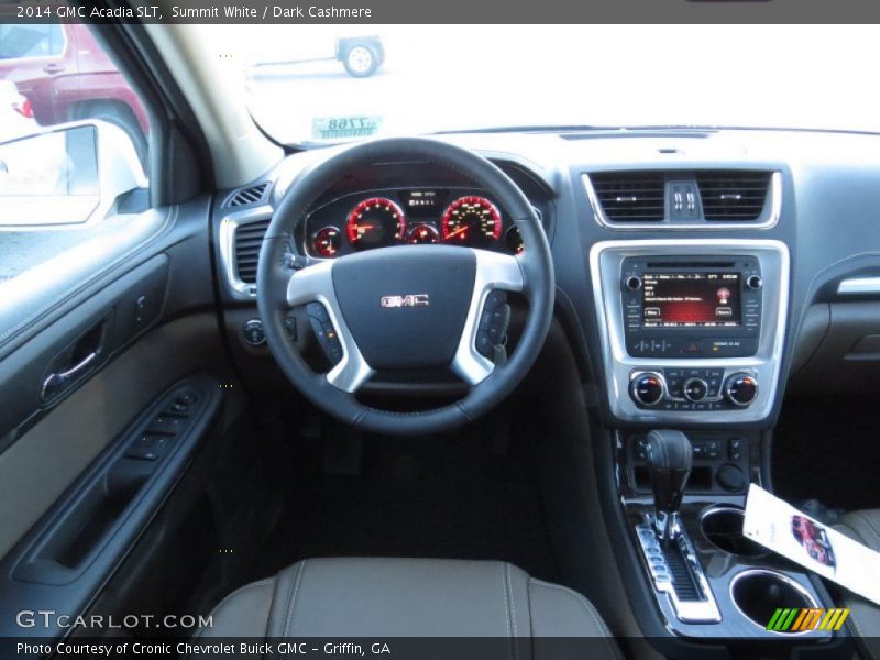 Summit White / Dark Cashmere 2014 GMC Acadia SLT