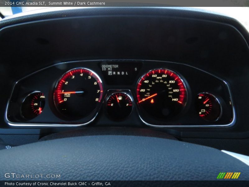 Summit White / Dark Cashmere 2014 GMC Acadia SLT