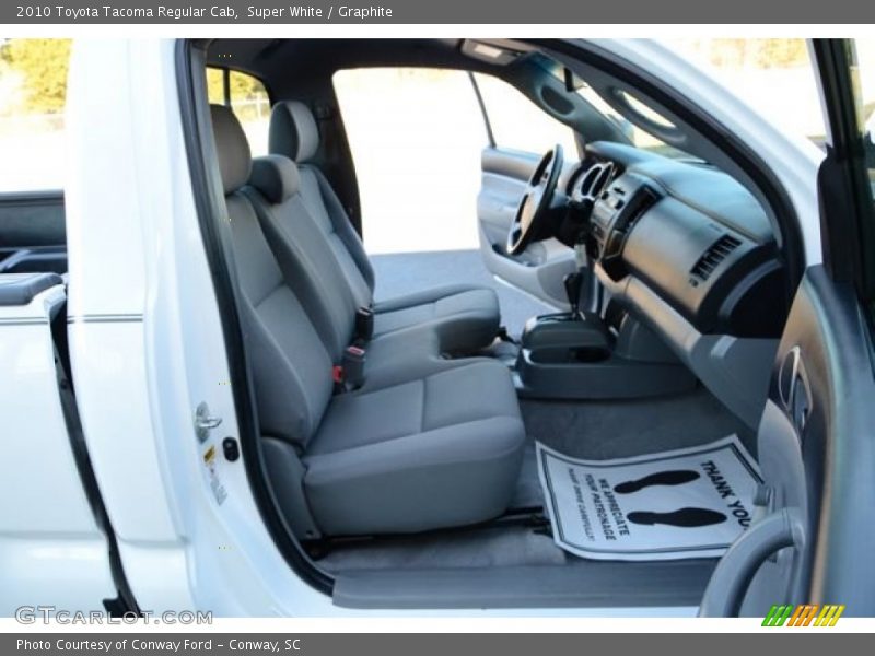Super White / Graphite 2010 Toyota Tacoma Regular Cab