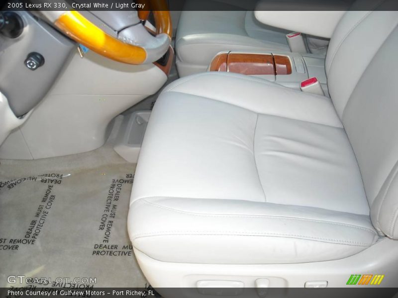 Crystal White / Light Gray 2005 Lexus RX 330