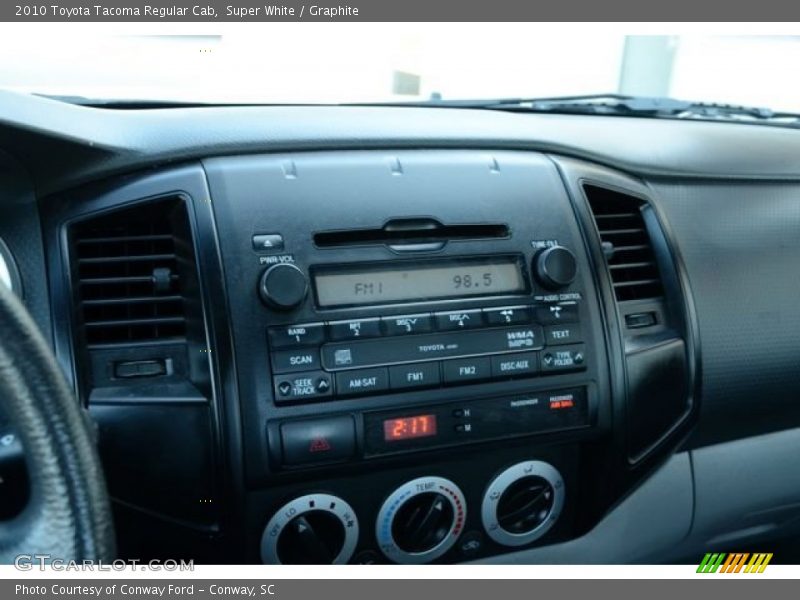 Super White / Graphite 2010 Toyota Tacoma Regular Cab