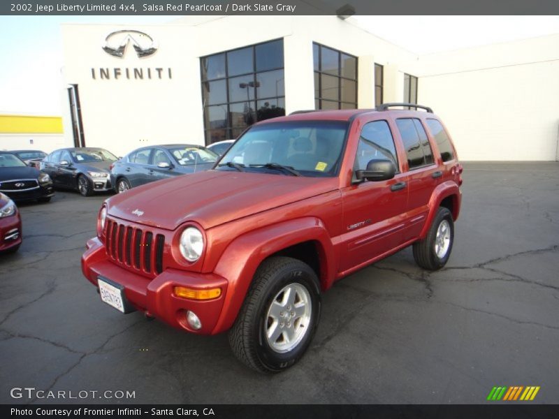 Salsa Red Pearlcoat / Dark Slate Gray 2002 Jeep Liberty Limited 4x4