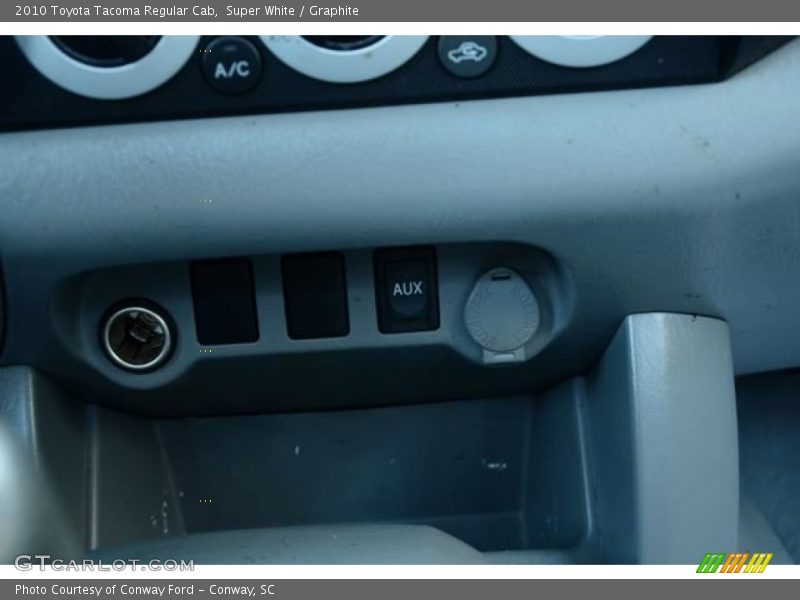 Super White / Graphite 2010 Toyota Tacoma Regular Cab