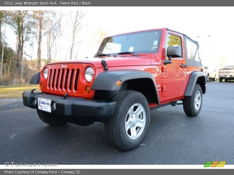 Flame Red / Black 2012 Jeep Wrangler Sport 4x4