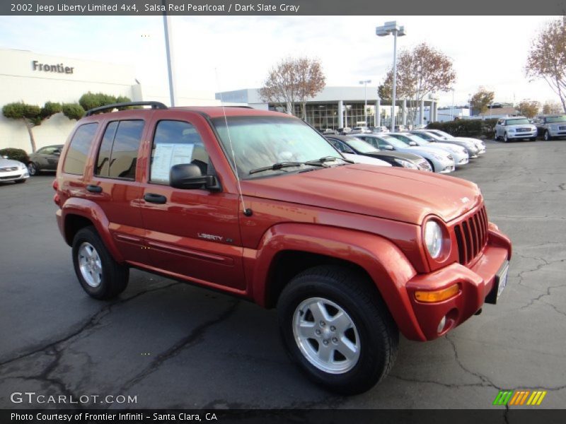 Salsa Red Pearlcoat / Dark Slate Gray 2002 Jeep Liberty Limited 4x4