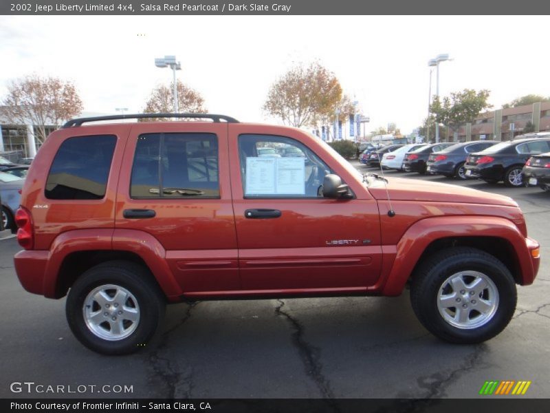 Salsa Red Pearlcoat / Dark Slate Gray 2002 Jeep Liberty Limited 4x4