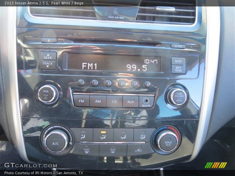 Pearl White / Beige 2013 Nissan Altima 2.5 S