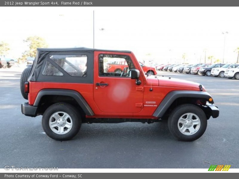 Flame Red / Black 2012 Jeep Wrangler Sport 4x4