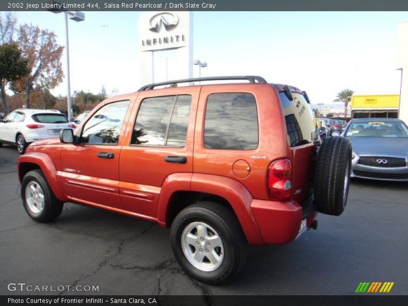 Salsa Red Pearlcoat / Dark Slate Gray 2002 Jeep Liberty Limited 4x4