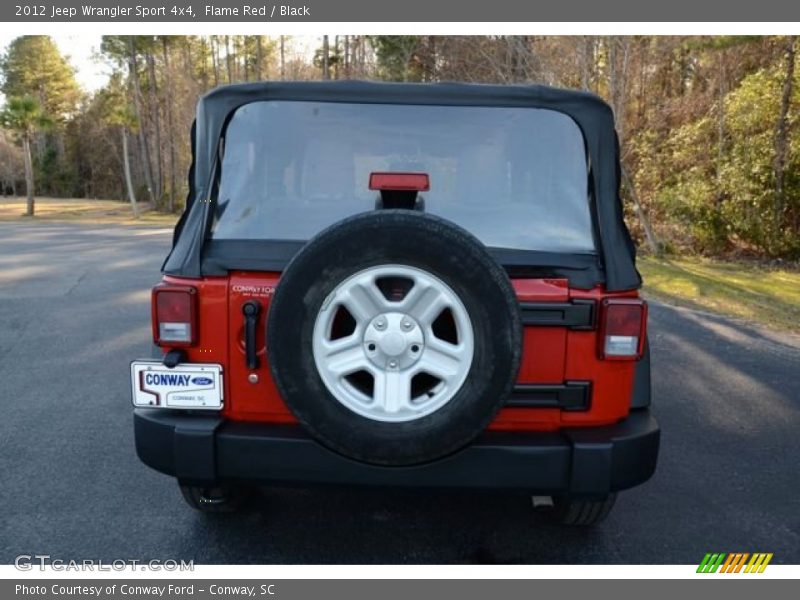 Flame Red / Black 2012 Jeep Wrangler Sport 4x4