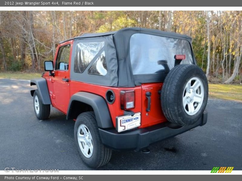 Flame Red / Black 2012 Jeep Wrangler Sport 4x4