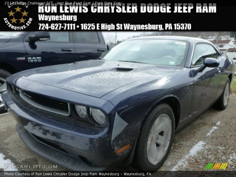 Jazz Blue Pearl Coat / Dark Slate Gray 2014 Dodge Challenger SXT