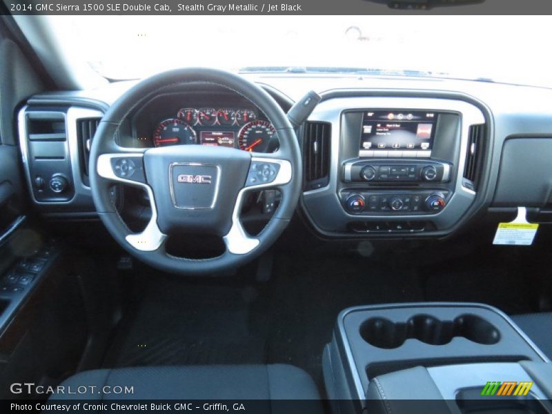 Stealth Gray Metallic / Jet Black 2014 GMC Sierra 1500 SLE Double Cab
