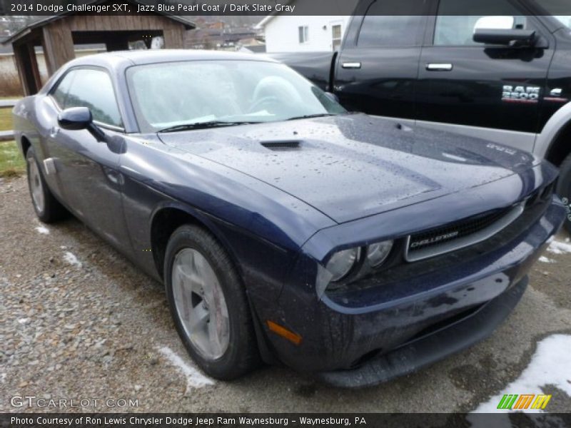 Jazz Blue Pearl Coat / Dark Slate Gray 2014 Dodge Challenger SXT