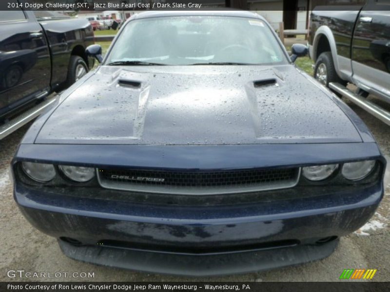 Jazz Blue Pearl Coat / Dark Slate Gray 2014 Dodge Challenger SXT