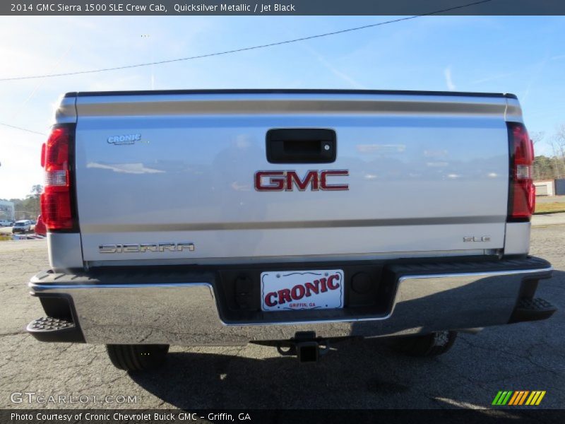 Quicksilver Metallic / Jet Black 2014 GMC Sierra 1500 SLE Crew Cab