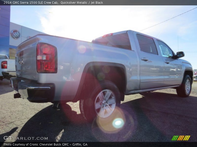 Quicksilver Metallic / Jet Black 2014 GMC Sierra 1500 SLE Crew Cab
