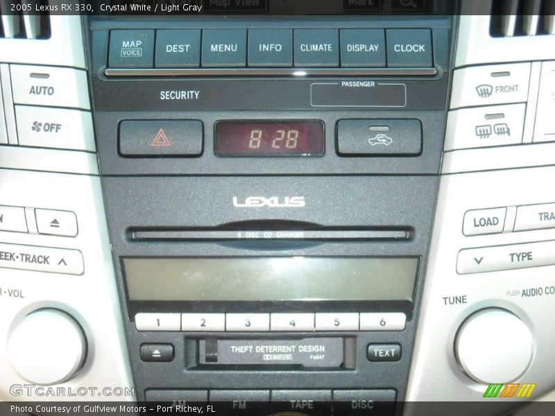 Crystal White / Light Gray 2005 Lexus RX 330