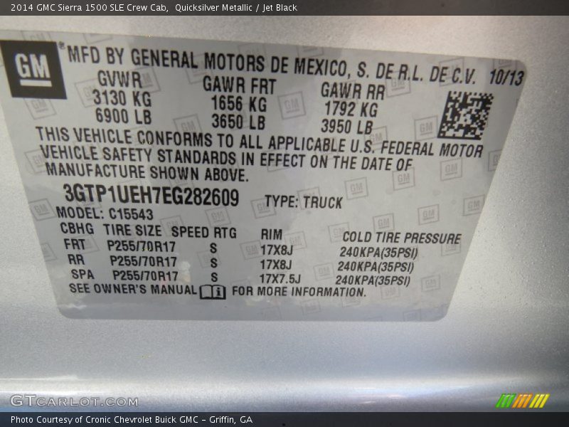 Quicksilver Metallic / Jet Black 2014 GMC Sierra 1500 SLE Crew Cab
