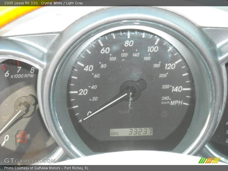 Crystal White / Light Gray 2005 Lexus RX 330