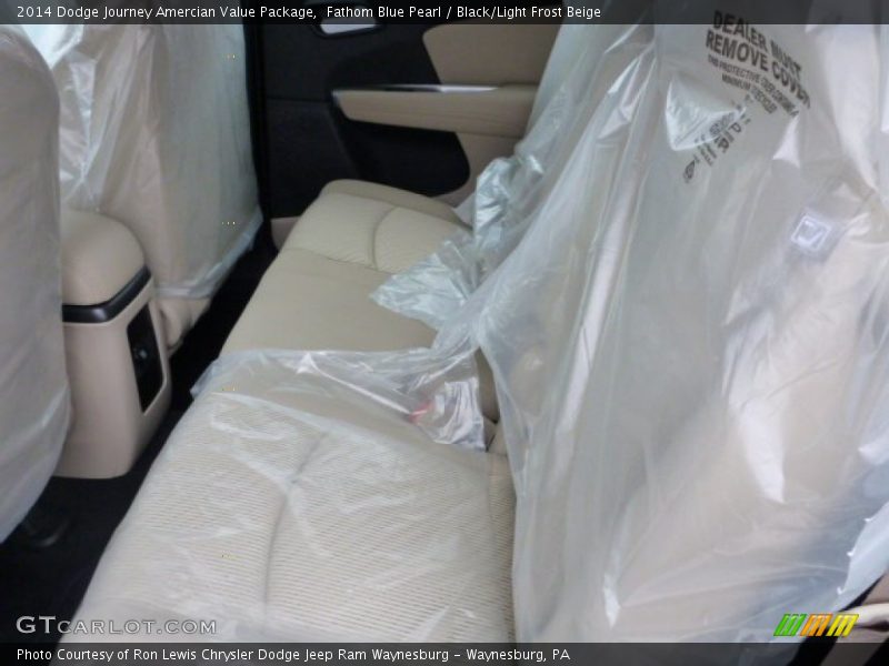 Fathom Blue Pearl / Black/Light Frost Beige 2014 Dodge Journey Amercian Value Package