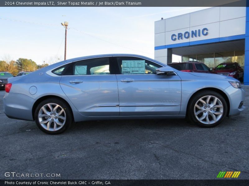 Silver Topaz Metallic / Jet Black/Dark Titanium 2014 Chevrolet Impala LTZ