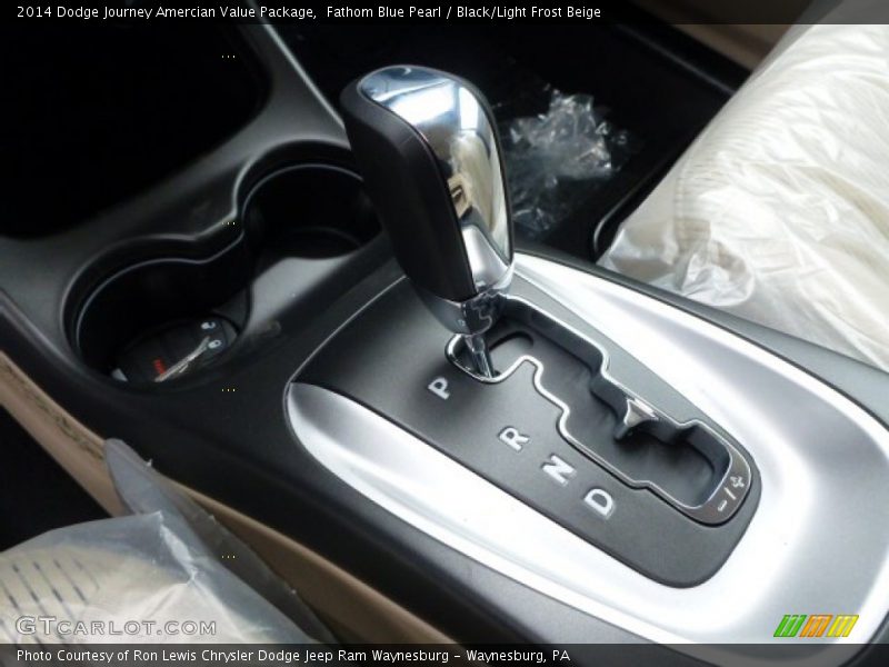 Fathom Blue Pearl / Black/Light Frost Beige 2014 Dodge Journey Amercian Value Package