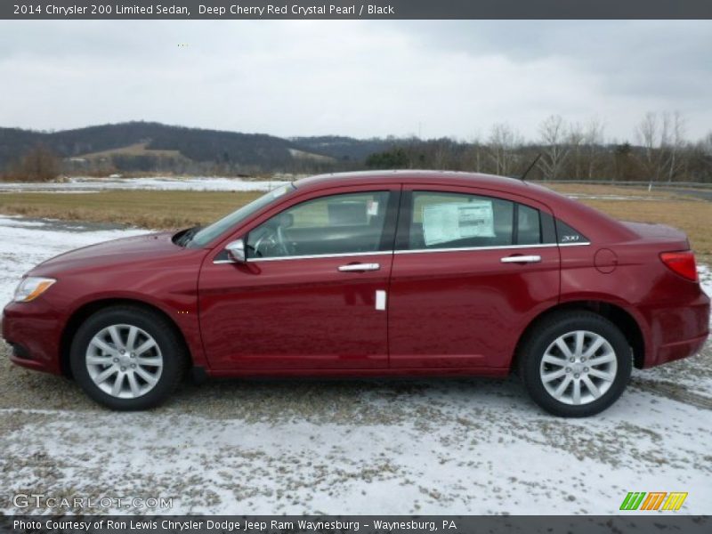 Deep Cherry Red Crystal Pearl / Black 2014 Chrysler 200 Limited Sedan