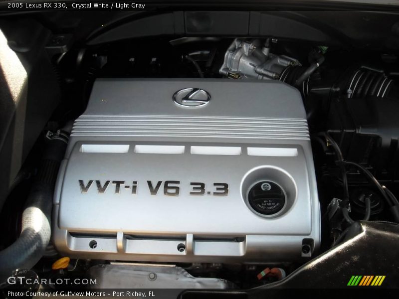 Crystal White / Light Gray 2005 Lexus RX 330