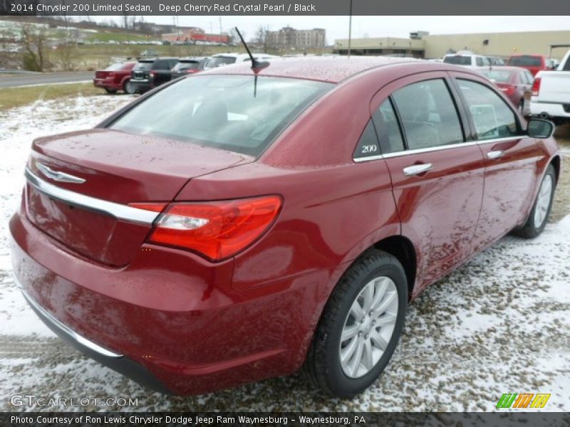 Deep Cherry Red Crystal Pearl / Black 2014 Chrysler 200 Limited Sedan