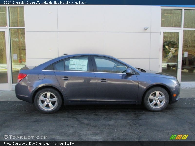 Atlantis Blue Metallic / Jet Black 2014 Chevrolet Cruze LT
