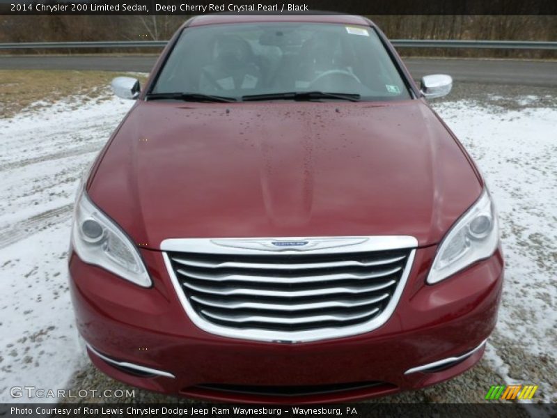 Deep Cherry Red Crystal Pearl / Black 2014 Chrysler 200 Limited Sedan