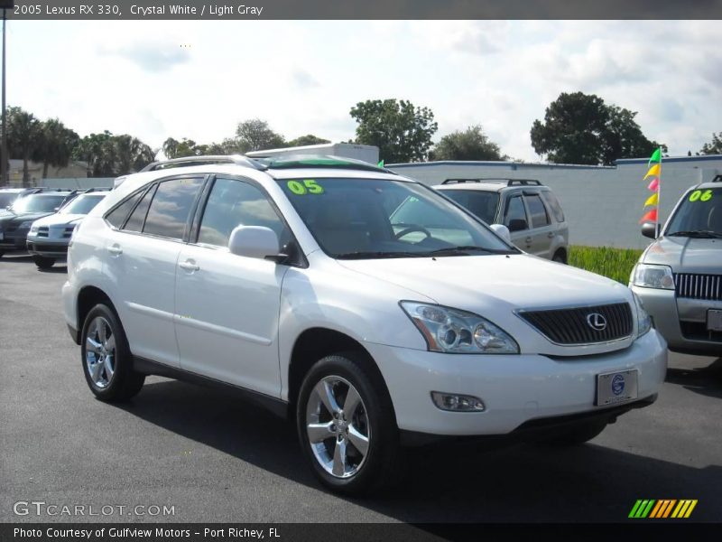 Crystal White / Light Gray 2005 Lexus RX 330