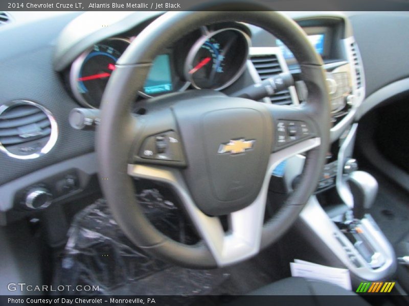 Atlantis Blue Metallic / Jet Black 2014 Chevrolet Cruze LT
