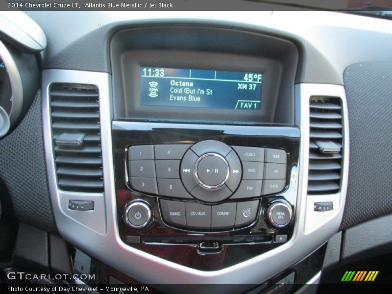Atlantis Blue Metallic / Jet Black 2014 Chevrolet Cruze LT