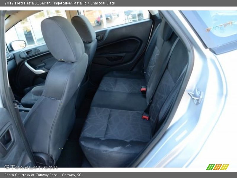 Ingot Silver Metallic / Charcoal Black 2012 Ford Fiesta SE Sedan