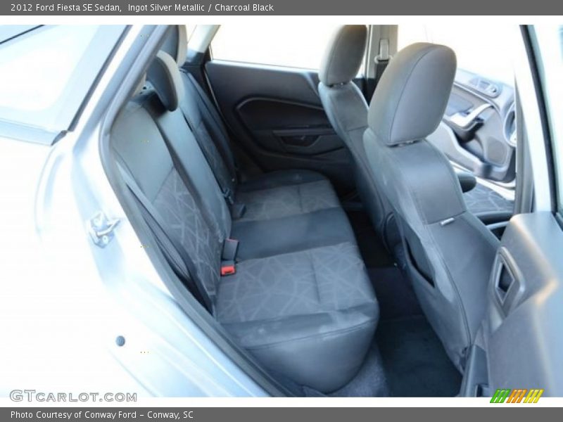 Ingot Silver Metallic / Charcoal Black 2012 Ford Fiesta SE Sedan